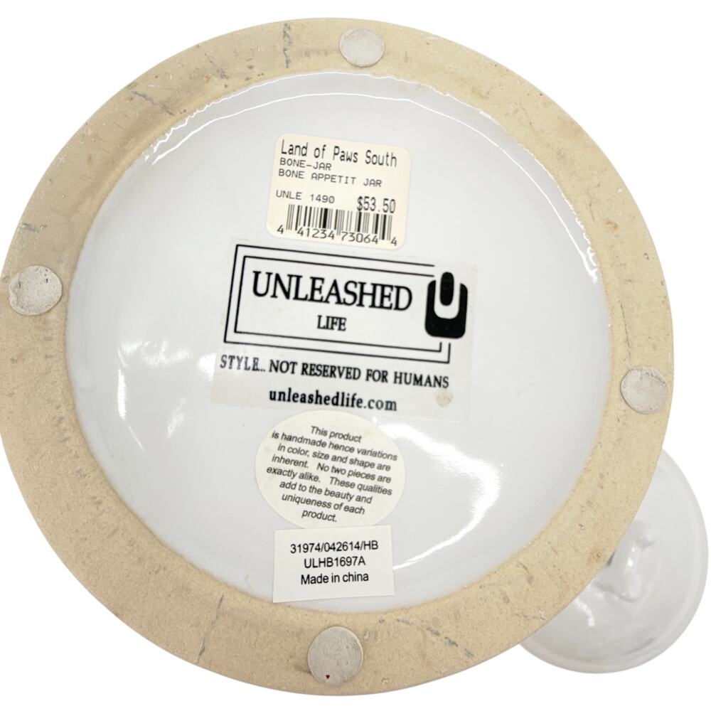 UNLEASHED LIFE Bone Appetit Collection Treat Canister Jar - Picture 9 of 9